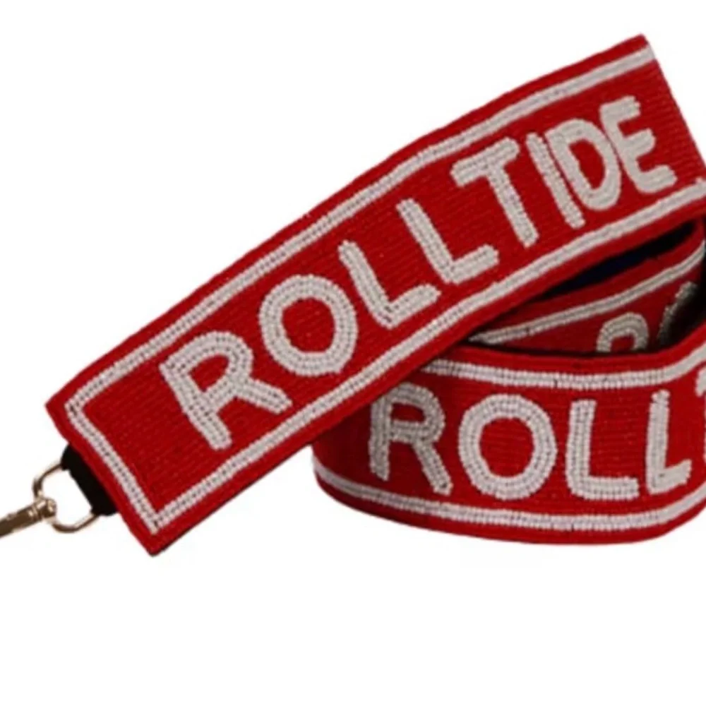 Alabama Roll Tide' Beaded Purse Strap - Picture 2 of 2